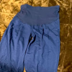 Belly to Baby blue medium pants maternity stretchy  New